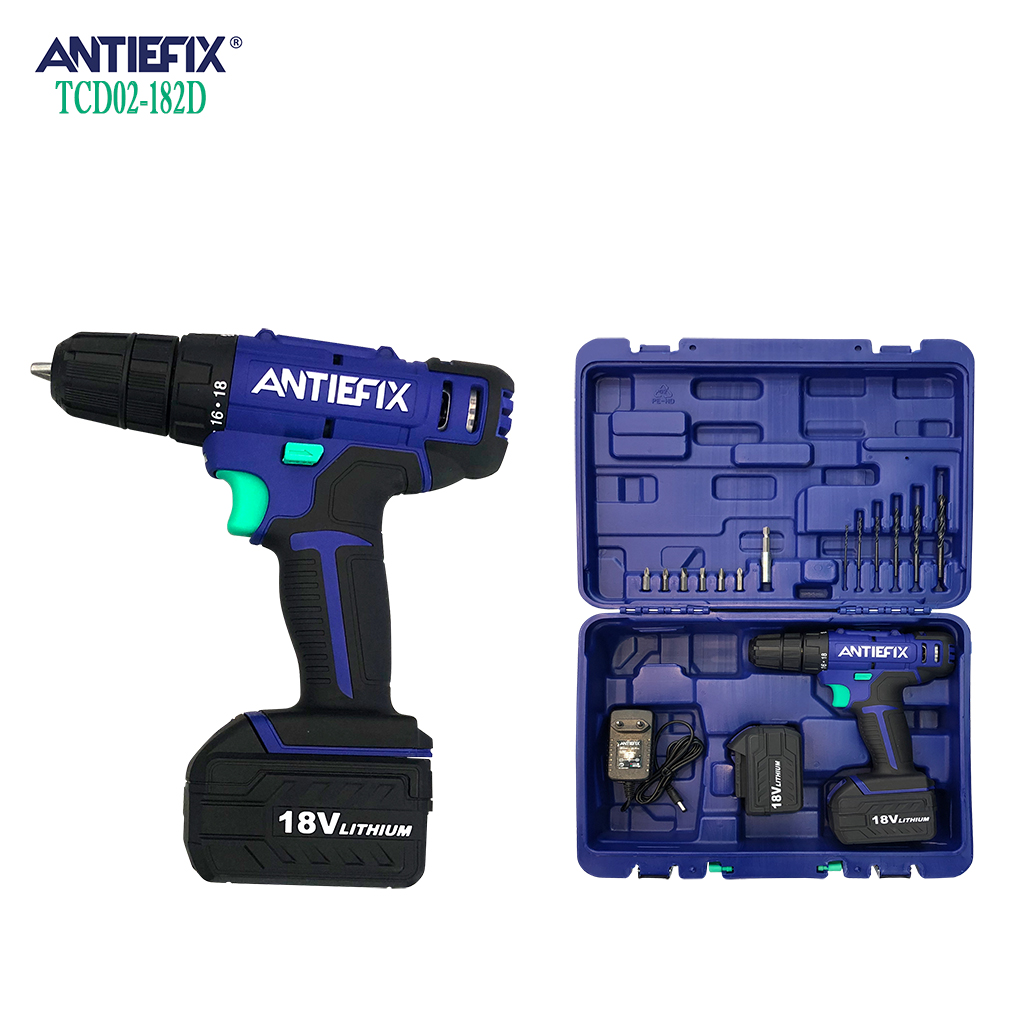 ANTIEFIX Portable Power Tools 18V Cordless drill 35N.m Professional Electric Max