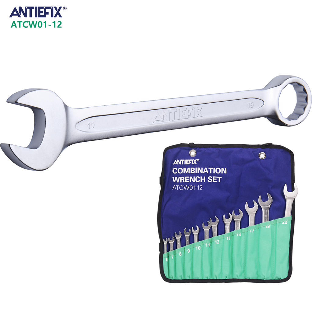 ANTIEFIX ATCW01-12 Economical Hand Tool Series Combination Wrench Set 