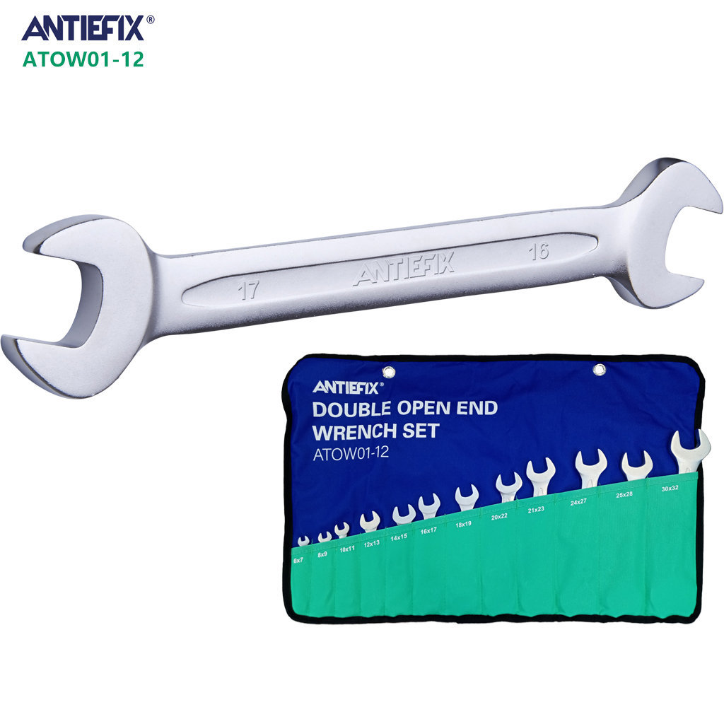 ANTIEFIX ATOW01-12 Economical Hand Tool Series Double open end wrench-set 