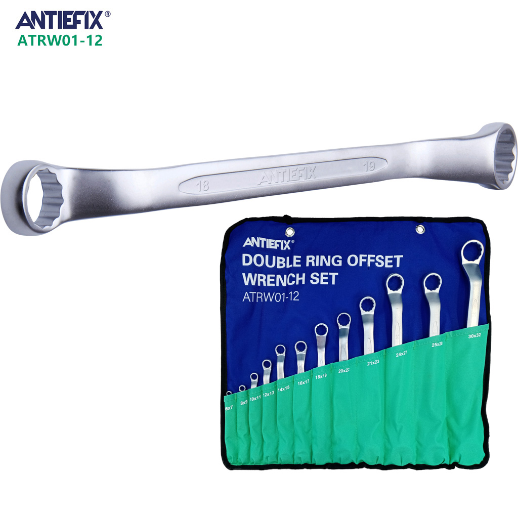ANTIEFIX ATRW01-12 Economical Hand Tool Series Double ring off wrench-set 